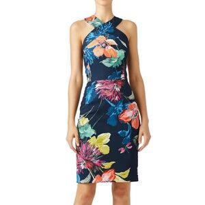 Trina Turk Navy Floral Ace Dress